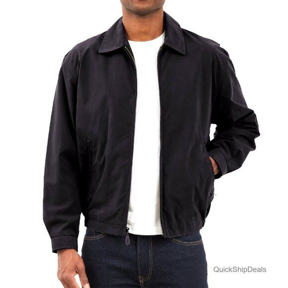 Men's Golf Jacket Wind Water Resistant 7 Pockets Lightweight Polyester